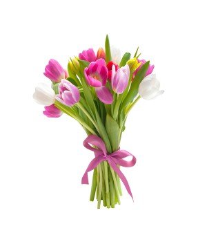 Mixed Color Tulips Bouquet