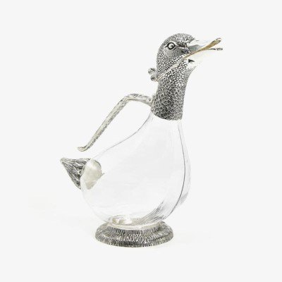 Silver plated jar